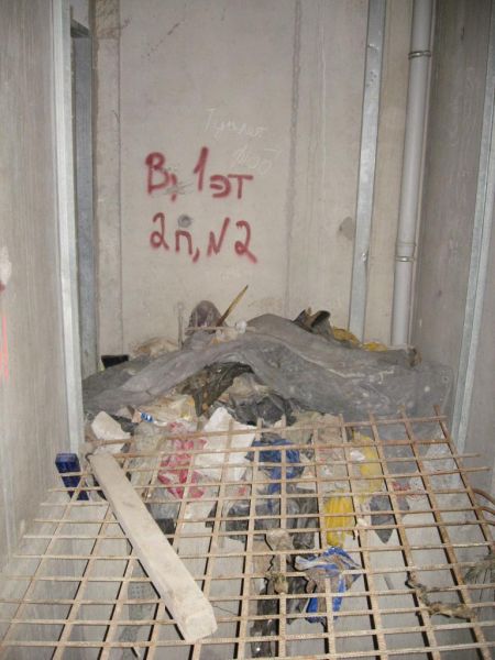 Блок В, 1 эт, подъезд, шахта грузопасс лифта