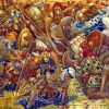 Атака спартанской фаланги в битве при Платеях.479 г. до н.э.