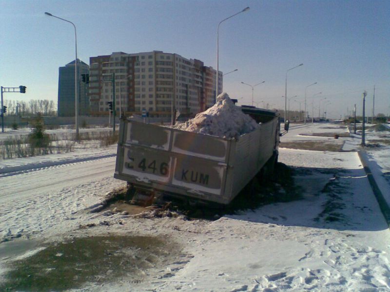 Дороги в Астане опасные