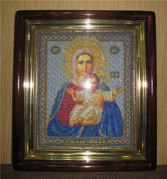 Икона "Богородица Леушинская"
