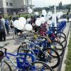 Новые велопарковки в КазНУ, установленные при поддержке компании Самсунг-Электроникс