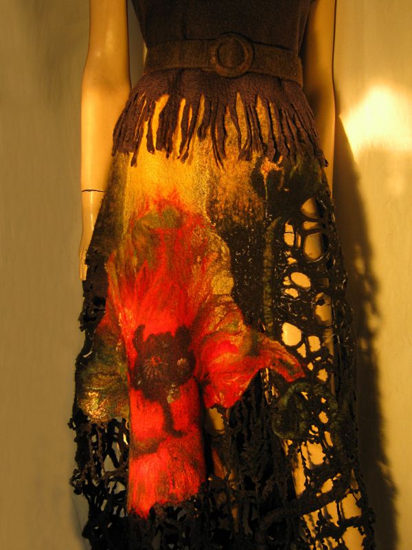 Войлочное платье - сарафан "Чары"