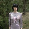 Авторское полушерстяное трикотажное платье "Гейша"