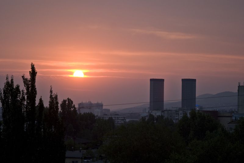 Sunrise in Almaty