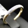 Очень нежное кольцо из желтого золота с бриллиантовой крошкой (В наличии)