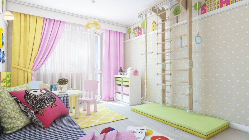 интерьер детской комнаты для девочки