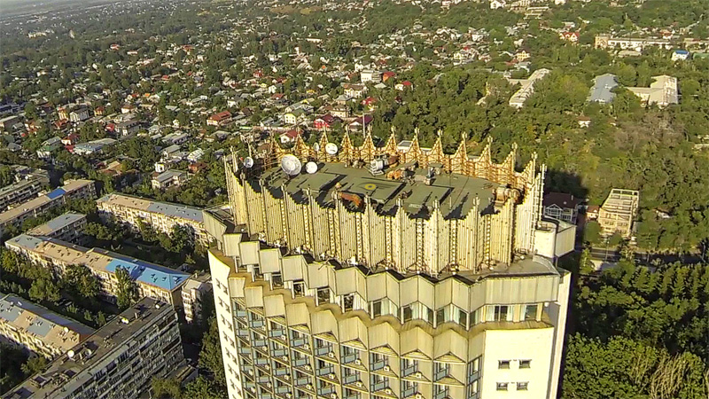 крыша гостиницы Казахстан