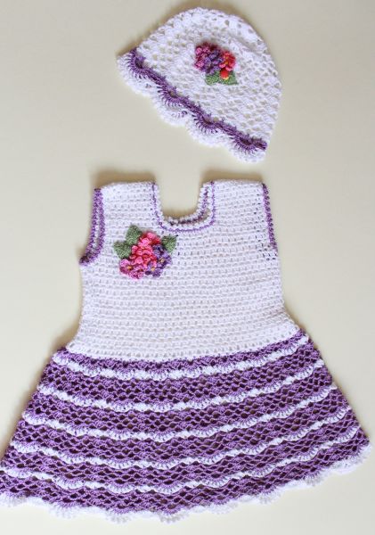 Платье для девочки летнее вязаное крючком