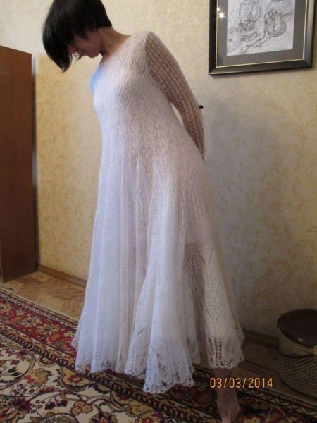 Платье вязаное мохеровое на заказ
