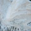 Шаль "Северная мантилья" кашемир,альпака,натуральный шёлк,спецволокна для валяния,речной жемчуг
