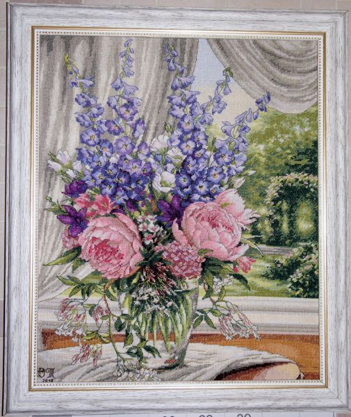 Peonies And Delphiniums (Dimensions)