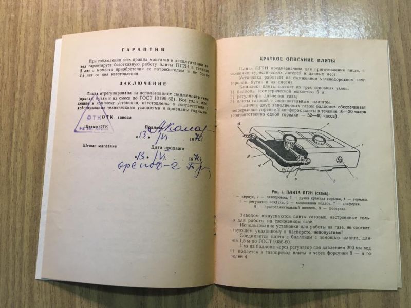 1970 G pasport plita gazovaja dvukhkonforochnaja Pg 2 N instrukcija plita gazovaja sssr alma Ata (3)