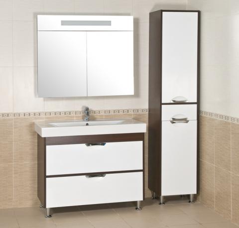 Мебель для ванной Аква Родос Зеркало Ника 95 Венге