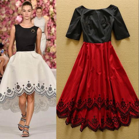 HIGH-QUALITY-New-Fashion-2015-Designer-Runway-Dress-Women-s-Half-Sleeve-Backless-Patchwork-Red-Dovetail.jpg