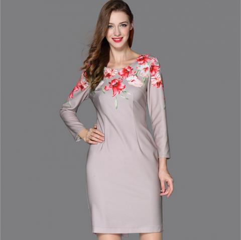 HIGH-QUALITY-New-2015-Fashion-Designer-Runway-Dress-Women-s-Brief-Vintage-Floral-Slim-Grey-Pencil.jpg