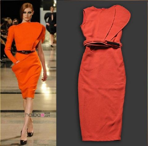 Boutique-Quality-Newest-Runway-2013-Fall-Winter-Fashion-Women-s-Petals-Ruffles-Red-Slim-Dress.jpg