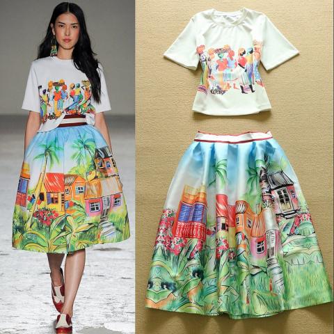 HIGH-QUALITY-Newest-Fashion-2015-Spring-Summer-Runway-Suit-Set-Women-s-Short-Sleeve-T-Printed.jpg