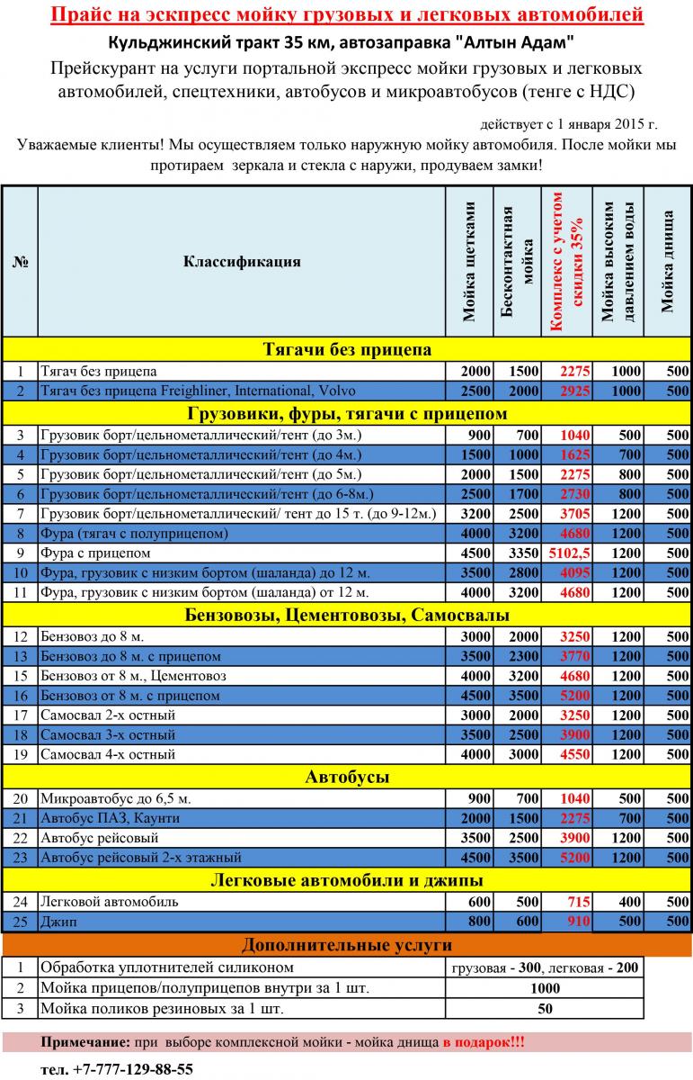 Грузовая прайс лист. Прайс на мойку. Прейскурант грузовая автомойка. Прейскурант на мойку грузовых автомобилей. Расценки на мойку грузовых автомобилей.