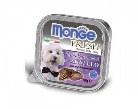 Monge Dog Fresh консервы для собак ягненок 100 г.jpg