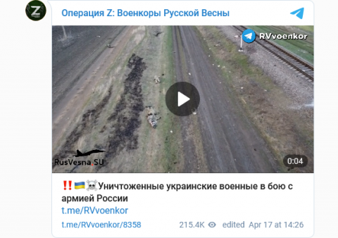 Screenshot 2022-04-17 at 16-13-42 Земля усеяна телами Минобороны показывает украинское «потерь нет» (ВИДЕО 18 ).png