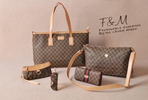 H1348-Yes-5-BAGS-SET-OL-brown-classic-checkered-handbag-Wallet-Cross-Body-Wristlet-shoulder-bag.jpg