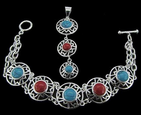 Free-shipping-wholesale-silver-Semi-turquoise-jewelry-set-fashion-jewelry-set-TOP-quality-.jpg