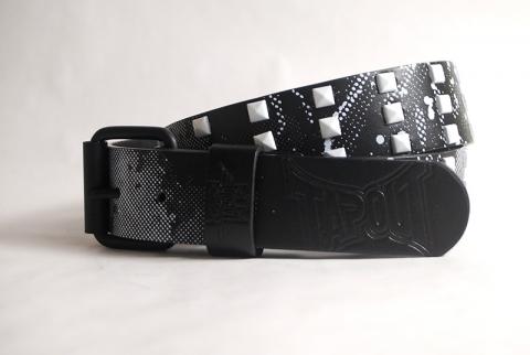 Tapout Black White Studded Belt s40.JPG