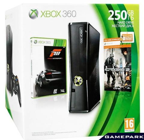 odupcrqhihcf Microsoft Xbox 360 f250 Gbi + Forza 3 + Crysis 2.jpg
