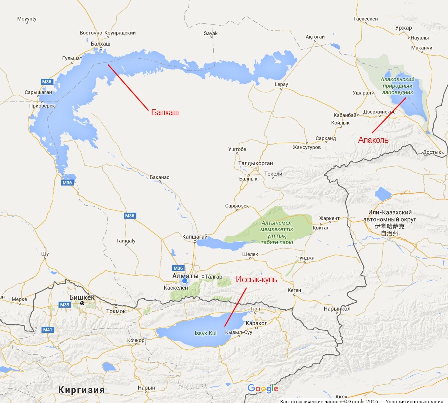 Карта кабанбай алакольский район