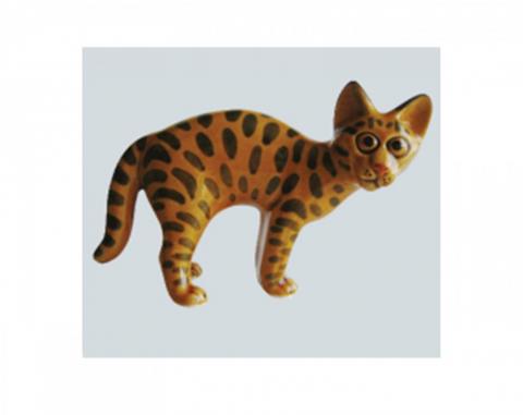 Фигурка фарфоровая кошка Египетская Мау.jpg