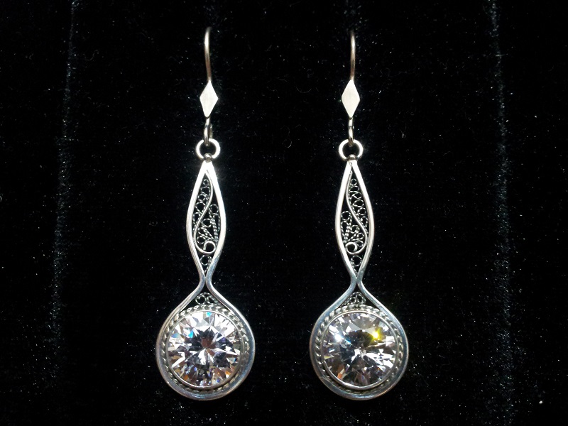 Серебро астана. Candle Earrings.