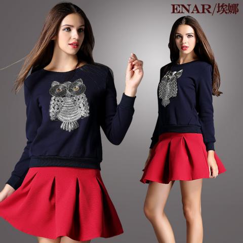 Preppy-style-2014-women-s-skirt-set-fashion-embroidery-owl-plus-velvet-sweatshirt-casual-set.jpg