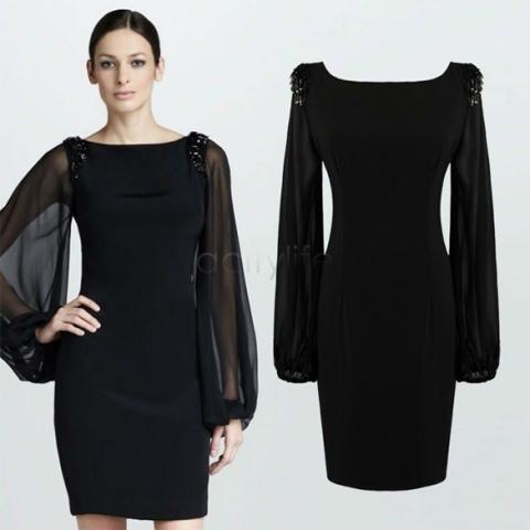 2014-New-Arrival-Women-s-Fashion-Black-Bodycon-Chiffon-Dress-Long-Sleeves-Tunic-Slim-Evening-Cocktail.jpg