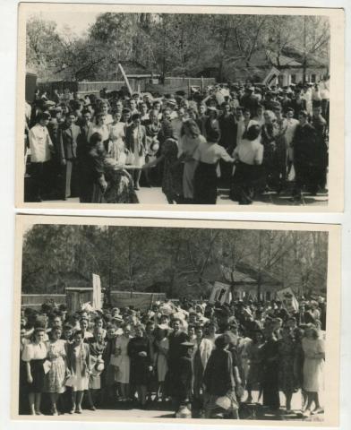 «1 мая. Демонстрация. Студенты. Каз. Гос.университет, Алма-Ата, 1950 гии.jpg